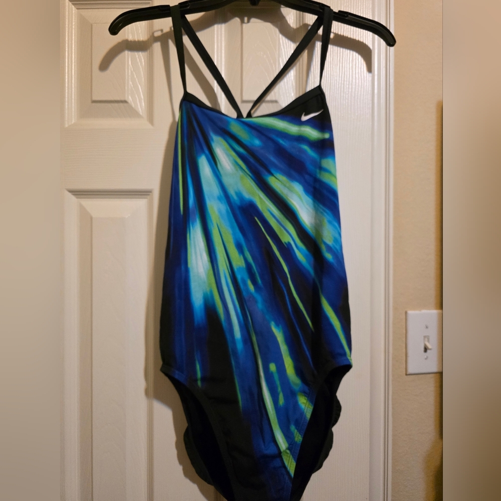 Nike Dynamic Blue and Green Bodysuit